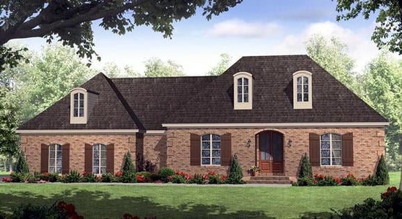 European, Italian, Traditional House Plan 59158 with 3 Beds, 3 Baths, 2 Car Garage Elevation