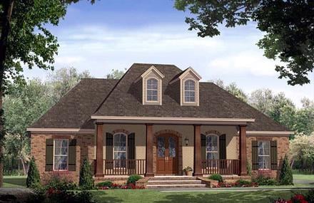 European, French Country, Tuscan House Plan 59167 with 4 Beds, 3 Baths, 2 Car Garage