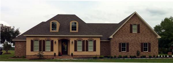 Country, European, French Country, Southern Plan with 2401 Sq. Ft., 3 Bedrooms, 3 Bathrooms, 2 Car Garage Picture 2