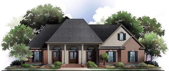 Country, European, Traditional House Plan 59174 with 3 Beds, 3 Baths, 2 Car Garage Elevation