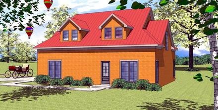 Plan Number 59389 - 1287 Square Feet