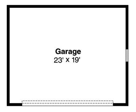 Craftsman, Ranch, Traditional 2 Car Garage Plan 59448 First Level Plan