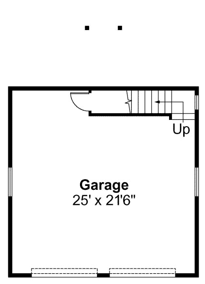 Cottage, Craftsman, Traditional 2 Car Garage Plan 59450 First Level Plan