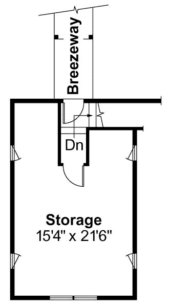 Cottage, Craftsman, Traditional 2 Car Garage Plan 59450 Second Level Plan