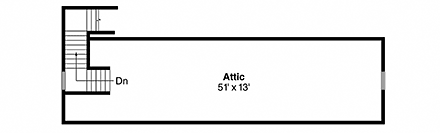 Country 3 Car Garage Plan 59455 Second Level Plan