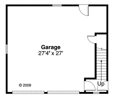Craftsman 2 Car Garage Apartment Plan 59469 Level One