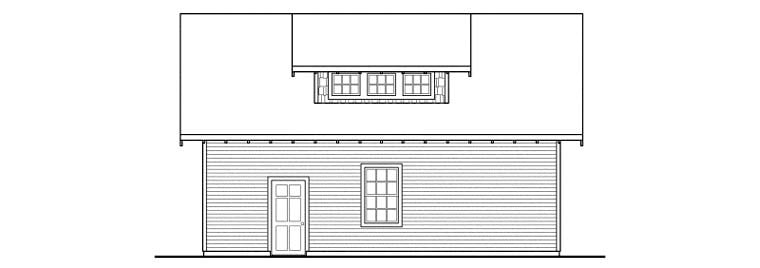 Craftsman 2 Car Garage Apartment Plan 59469 Rear Elevation