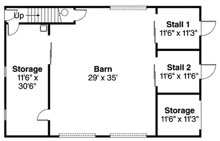 Country 0 Car Garage Apartment Plan 59474 First Level Plan
