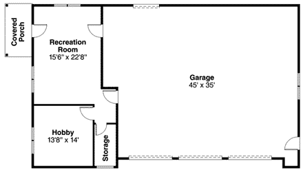 Craftsman 6 Car Garage Plan 59480 First Level Plan
