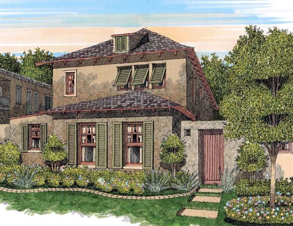French Country House Plan 59501 with 3 Beds, 3 Baths, 2 Car Garage Elevation