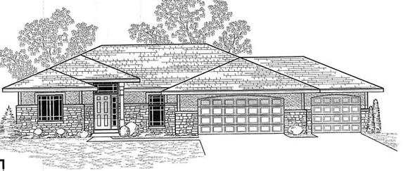 Traditional House Plan 59625 with 3 Beds, 2 Baths, 3 Car Garage Elevation