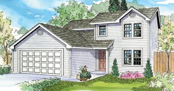 Contemporary, Country, Traditional House Plan 59778 with 4 Beds, 3 Baths, 2 Car Garage Elevation