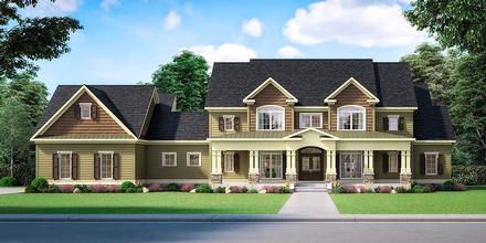 Craftsman, Traditional House Plan 60088 with 3 Beds, 5 Baths, 3 Car Garage
