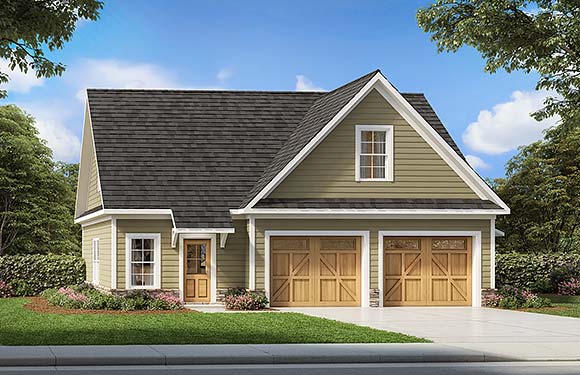 Craftsman 2 Car Garage Plan 60095 Elevation