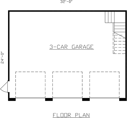 Cape Cod, Traditional 3 Car Garage Plan 60685 First Level Plan