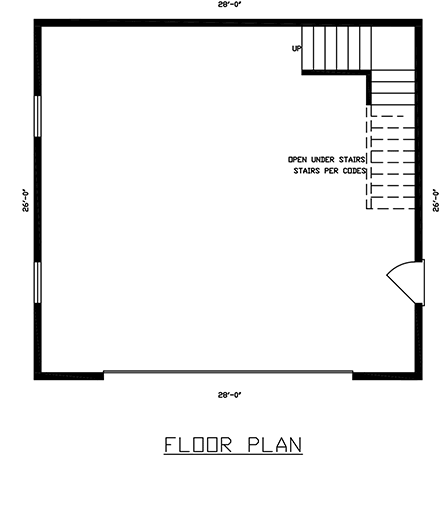 Cottage, Country, Traditional 2 Car Garage Apartment Plan 60687 First Level Plan