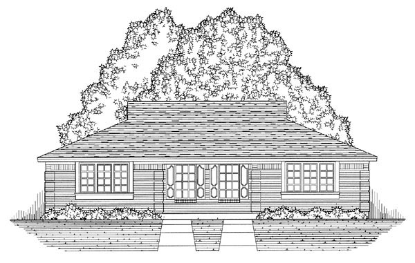 European, Tudor Plan with 1608 Sq. Ft., 4 Bedrooms, 2 Bathrooms Picture 5