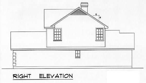 European, Narrow Lot, Traditional Plan with 1912 Sq. Ft., 3 Bedrooms, 3 Bathrooms, 2 Car Garage Picture 3