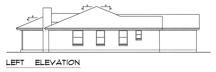 Contemporary Plan with 1737 Sq. Ft., 3 Bedrooms, 2 Bathrooms, 2 Car Garage Picture 2