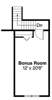 Cape Cod, Cottage, Craftsman, Ranch House Plan 60912 with 3 Beds, 3 Baths, 2 Car Garage Second Level Plan