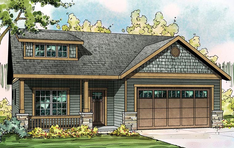 Bungalow, Contemporary, Craftsman, Ranch Plan with 1763 Sq. Ft., 3 Bedrooms, 3 Bathrooms, 2 Car Garage Picture 10
