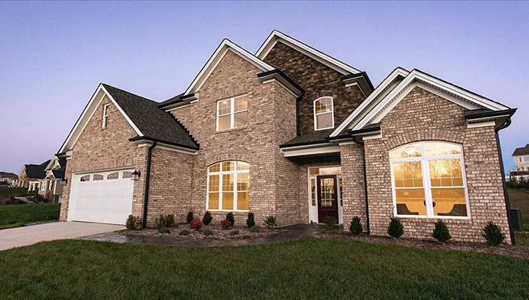 Traditional Plan with 2585 Sq. Ft., 5 Bedrooms, 3 Bathrooms, 2 Car Garage Picture 6