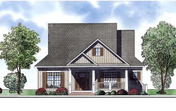 House Plan 61189 with 3 Beds, 2 Baths, 2 Car Garage Elevation