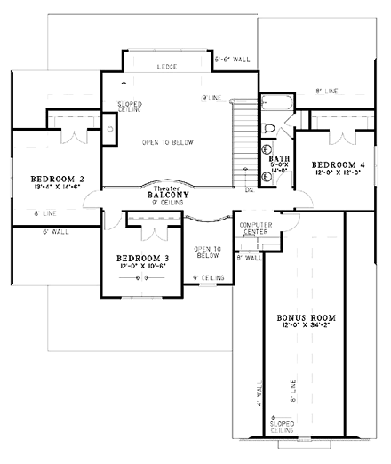 House Plan 61327 - Country Style With 2651 Sq Ft, 4 Bed, 2 Bath