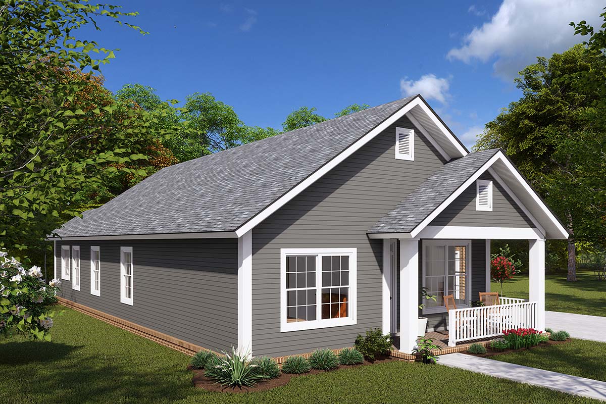 House Plan 61401 - Traditional Style with 1397 Sq Ft, 3 Bed, 2 Ba ...