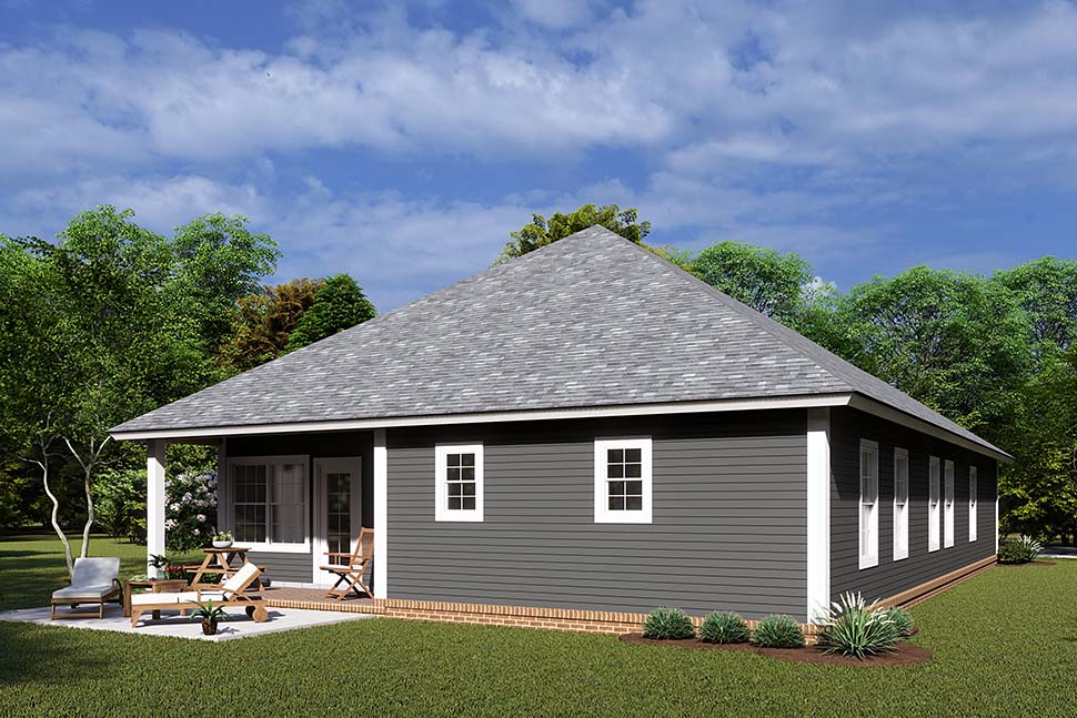 Traditional Plan with 1545 Sq. Ft., 3 Bedrooms, 2 Bathrooms, 2 Car Garage Picture 4