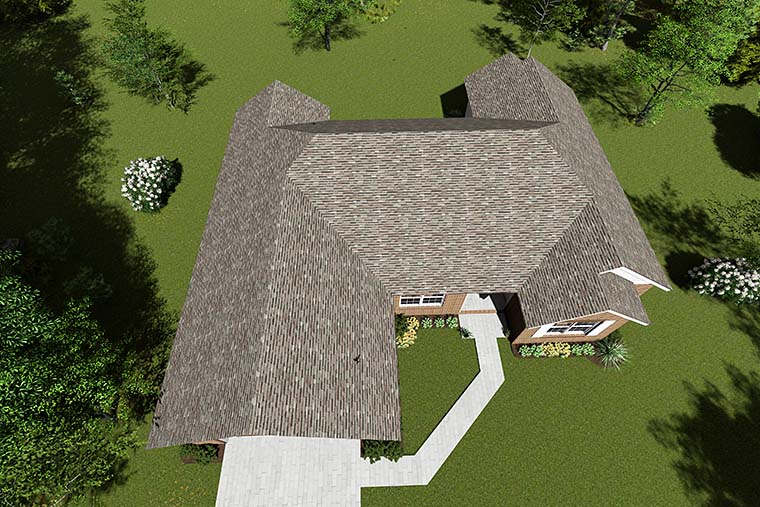 Traditional Plan with 1648 Sq. Ft., 5 Bedrooms, 3 Bathrooms, 2 Car Garage Picture 6