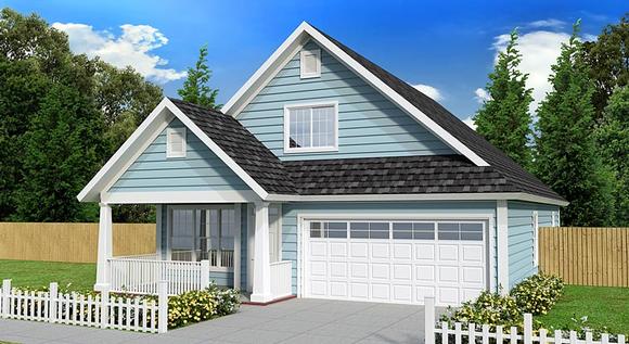 Cottage, Country, Traditional House Plan 61433 with 3 Beds, 3 Baths, 2 Car Garage Elevation