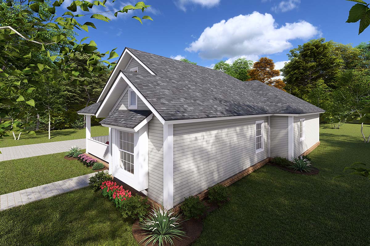 Traditional Plan with 1426 Sq. Ft., 3 Bedrooms, 2 Bathrooms, 2 Car Garage Picture 2