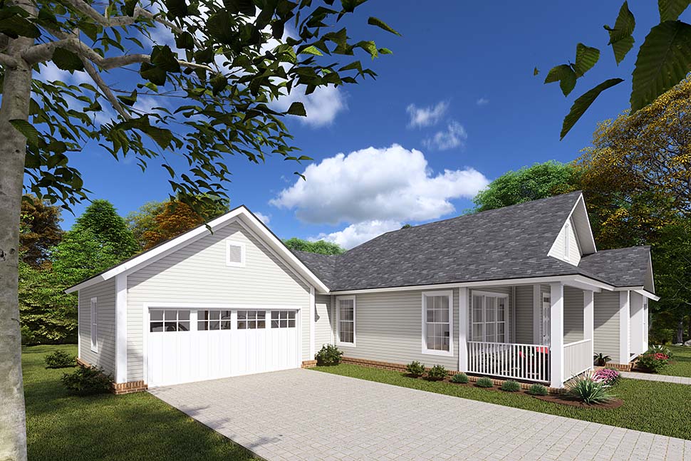 Traditional Plan with 1426 Sq. Ft., 3 Bedrooms, 2 Bathrooms, 2 Car Garage Picture 4
