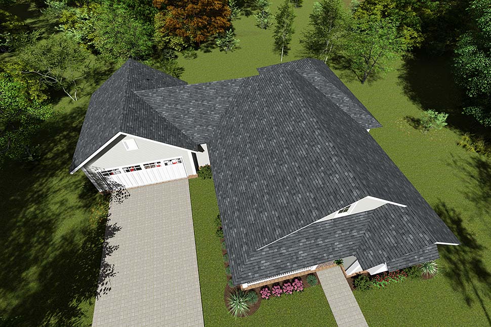 Traditional Plan with 1426 Sq. Ft., 3 Bedrooms, 2 Bathrooms, 2 Car Garage Picture 7