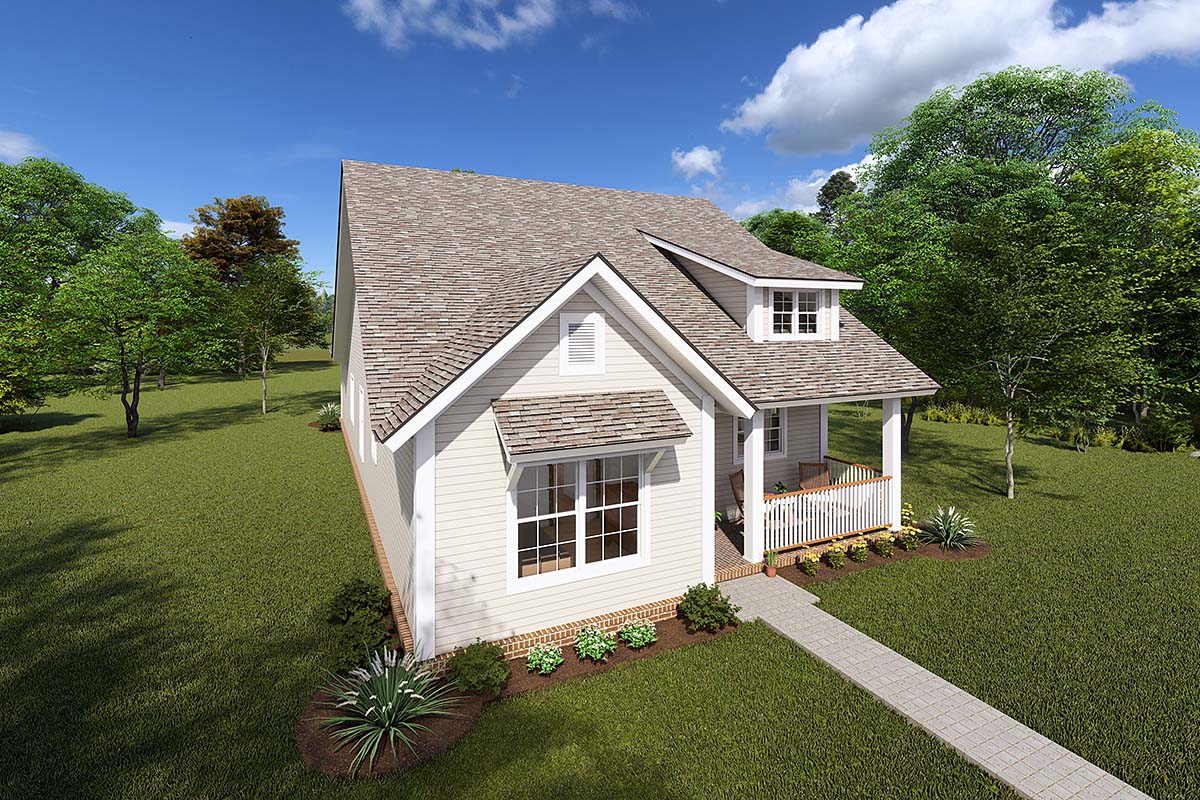 Country, Ranch, Traditional Plan with 1433 Sq. Ft., 3 Bedrooms, 2 Bathrooms Elevation