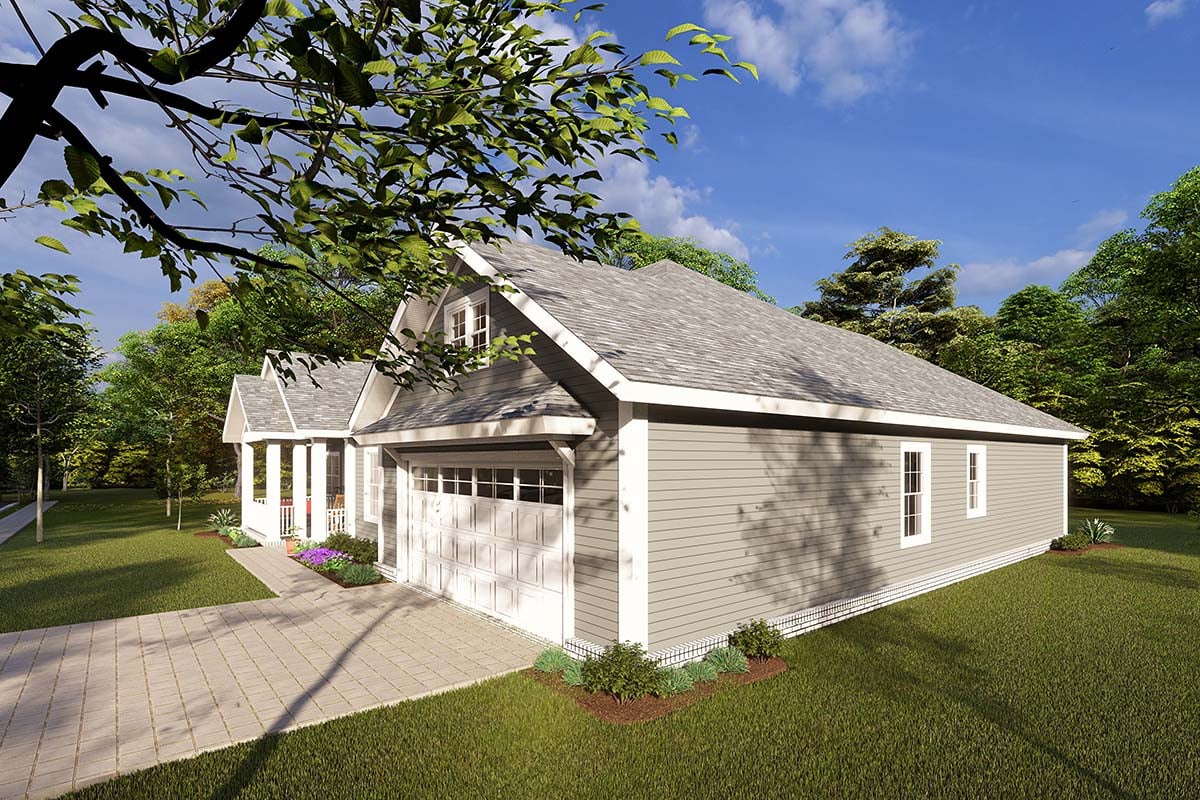 Cottage, Craftsman, Traditional Plan with 1934 Sq. Ft., 3 Bedrooms, 2 Bathrooms, 2 Car Garage Picture 2
