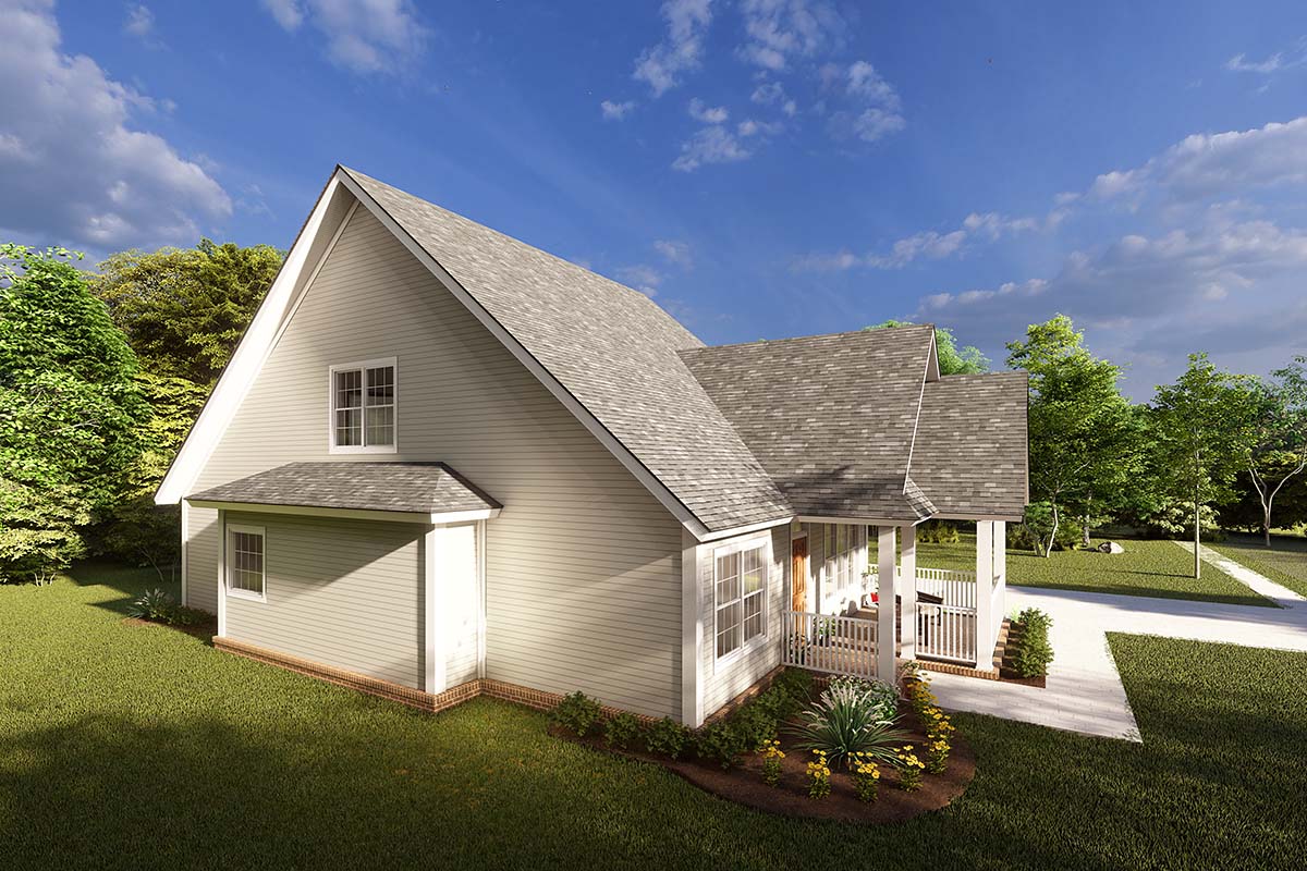 Cottage, Craftsman, Traditional Plan with 1940 Sq. Ft., 4 Bedrooms, 4 Bathrooms, 2 Car Garage Picture 3