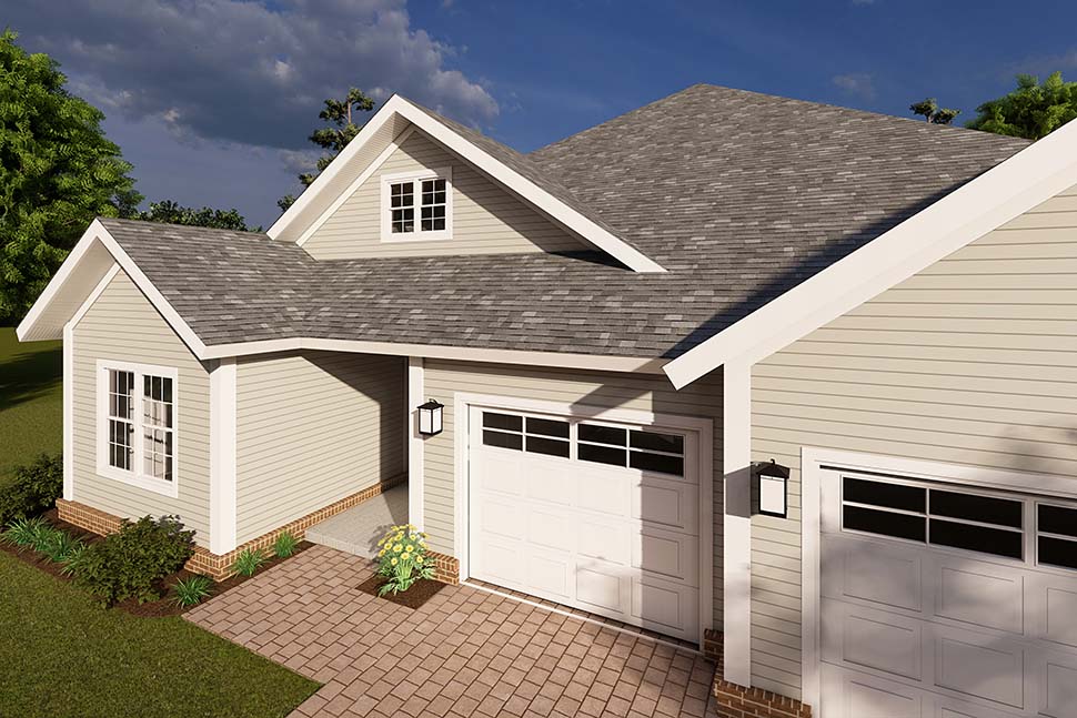 Cottage, Craftsman, Traditional Plan with 1996 Sq. Ft., 5 Bedrooms, 3 Bathrooms, 3 Car Garage Picture 7