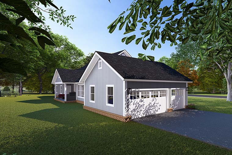 Cape Cod, Country, Farmhouse, Southern Plan with 2796 Sq. Ft., 4 Bedrooms, 4 Bathrooms, 3 Car Garage Picture 6