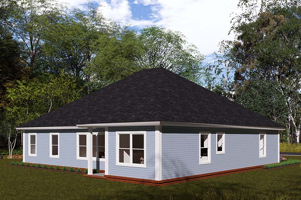 Ranch, Traditional Plan with 1709 Sq. Ft., 3 Bedrooms, 3 Bathrooms, 2 Car Garage Picture 4