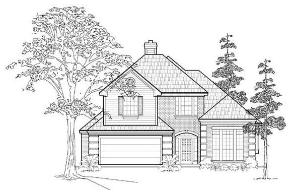 Country House Plan 61511 with 3 Beds, 3 Baths, 2 Car Garage Elevation