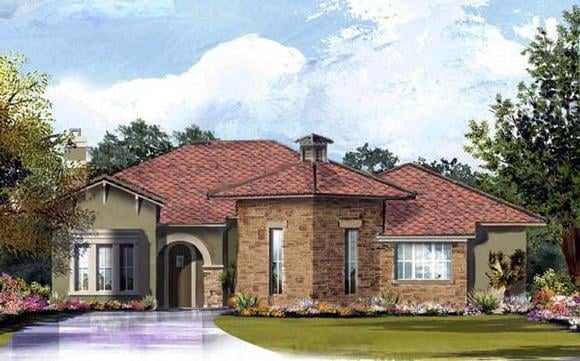 House Plan 61519 with 3 Beds, 3 Baths, 2 Car Garage Elevation