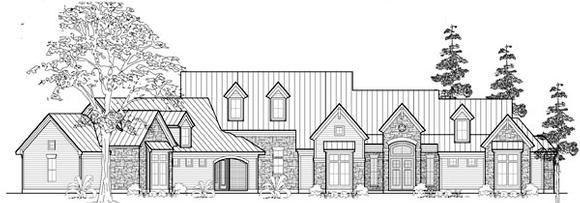 Farmhouse House Plan 61635 with 3 Beds, 4 Baths, 4 Car Garage Elevation