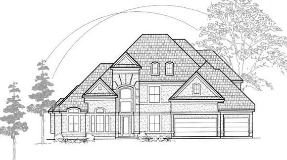 Victorian House Plan 61656 with 5 Beds, 5 Baths, 3 Car Garage Elevation