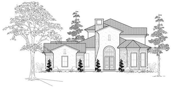 Mediterranean House Plan 61734 with 3 Beds, 4 Baths, 2 Car Garage Elevation