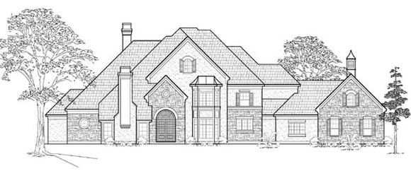 Victorian House Plan 61821 with 3 Beds, 4 Baths, 3 Car Garage Elevation