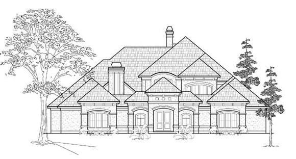 Victorian House Plan 61823 with 4 Beds, 5 Baths, 3 Car Garage Elevation