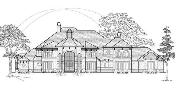 Victorian House Plan 61873 with 5 Beds, 6 Baths, 3 Car Garage Elevation