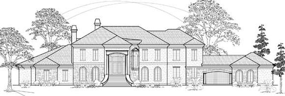 Colonial House Plan 61889 with 4 Beds, 5 Baths, 4 Car Garage Elevation